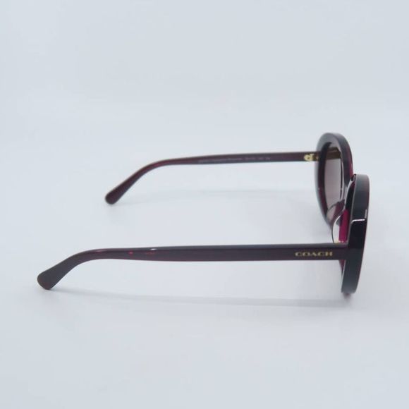 COACH HC8270U 5557/E2 New Transparent Burgundy/Burgundy Gradient Sunglasses - Picture 4 of 10
